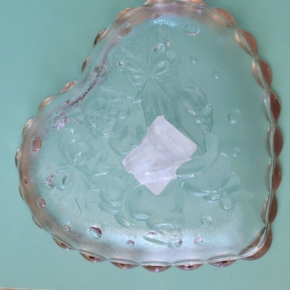 SANTA and Bows Sweets Dish Holiday Candy Dish Santa Claus Christmas Decor - Picture 3 of 8